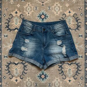 Blue Denim Jean Shorts